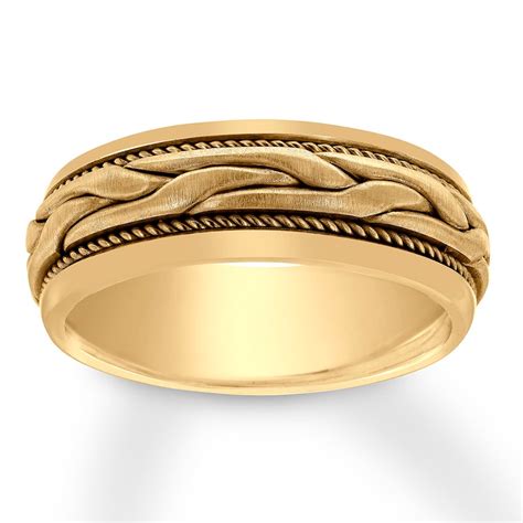 jared men's gold wedding bands.